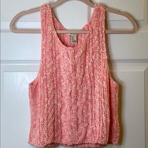 Sweater Style Crop Tank